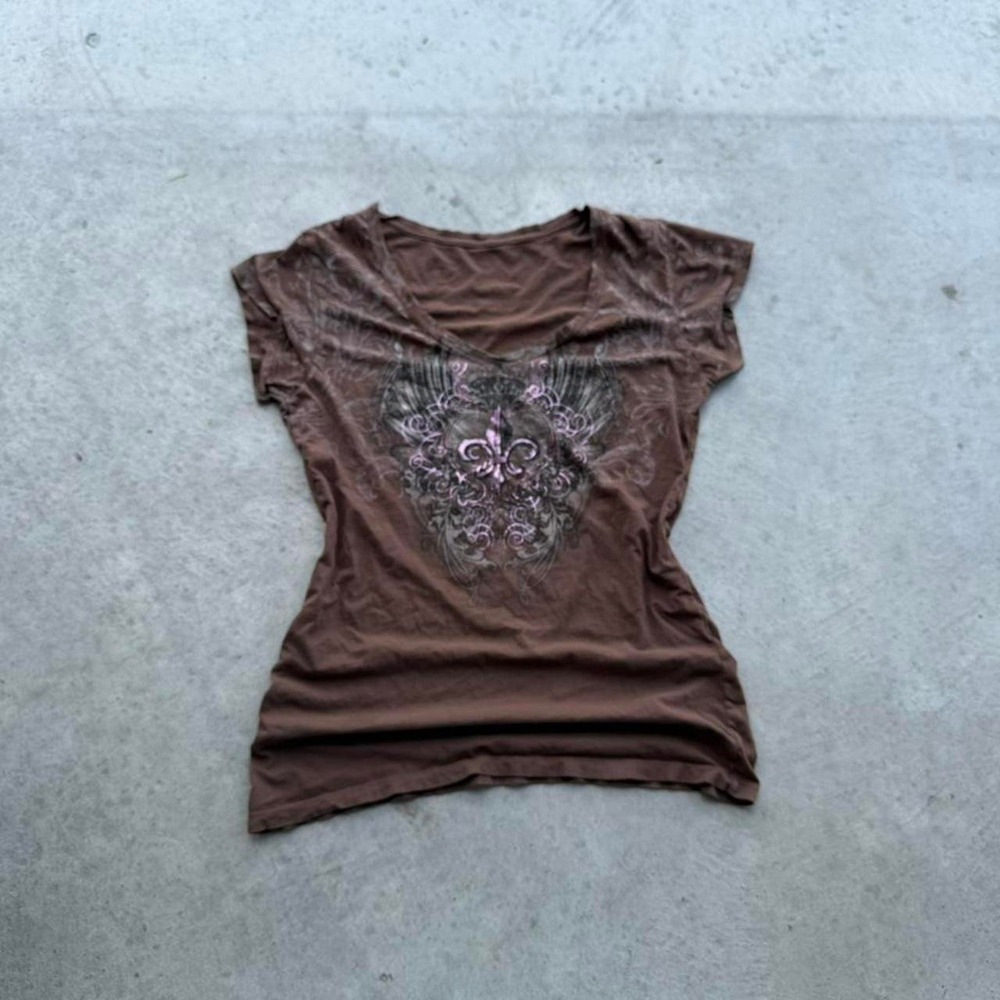 Really Cute Vintage Brown T-Shirt